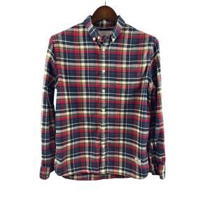 Men’s Vintage Penfield Medium Red, Blue, & White Plaid Flannel Shrit